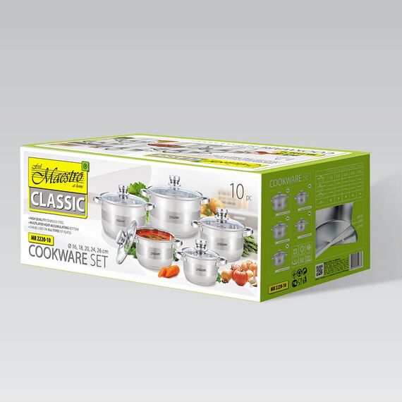 Cookware set MAESTRO MR-2220-10 10 items Kitchen Home & Kitchen