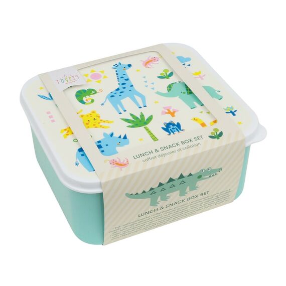 A little lovely company - Lunch & Snack Box Set - Jungle / Home and Kitchen Uncategorized (Home & Kitchen) Home & Kitchen