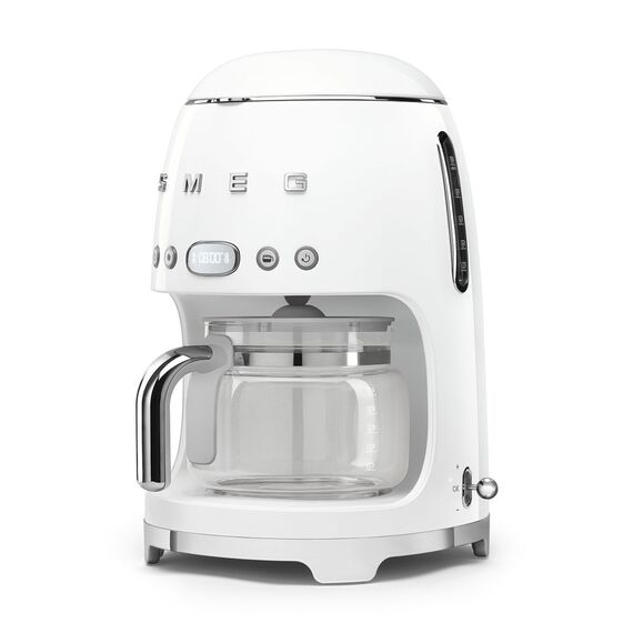 Smeg 50's Style Drip Filter Coffee Machine DCF02WHEU White Coffee Machines Appliances
