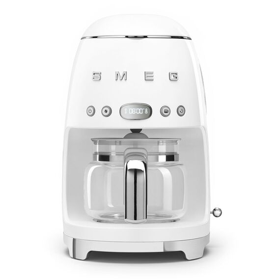 Smeg 50's Style Drip Filter Coffee Machine DCF02WHEU White Coffee Machines Appliances