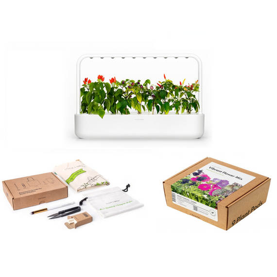 Click And Grow Smart Garden 9 + Vibrant Flower Mix + Accessories Kit (White) – Bundle / Home and Kitchen Uncategorized (Home & Kitchen) Home & Kitchen