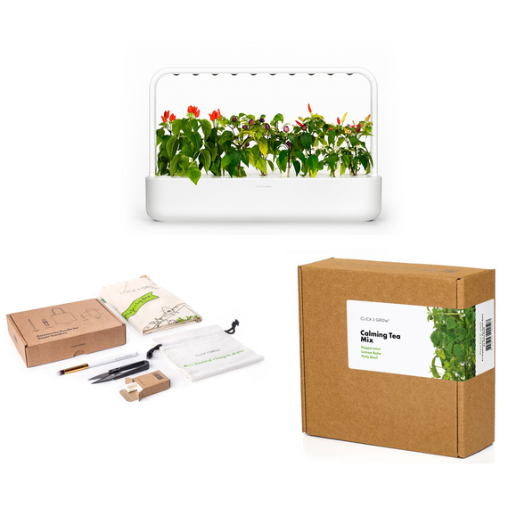 Click And Grow - Smart Garden 9 Starter Kit + Calming Tea Mix + Gardening Accessories Kit – Bundle / Home and Kitchen Uncategorized (Home & Kitchen) Home & Kitchen