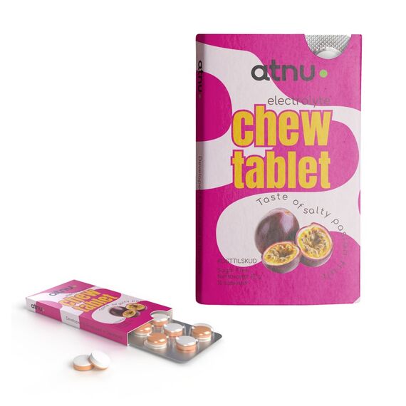 Atnu - Electrolyte Chew Tablet Passion Fruit Box - 12 pcs. / Health and Personal Care Uncategorized (Beauty)