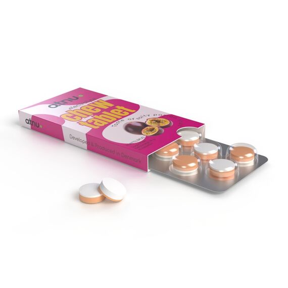 Atnu - Electrolyte Chew Tablet Passion Fruit Box - 12 pcs. / Health and Personal Care Uncategorized (Beauty)
