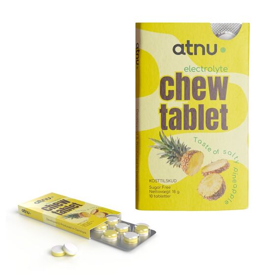 Atnu - Electrolyte Chew Tablet Pineapple Box - 12 psc / Health and Personal Care Uncategorized (Beauty)