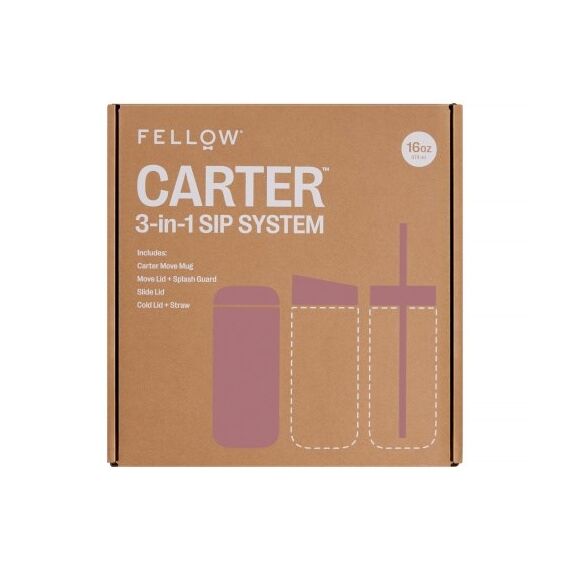 Fellow Carter Move Mug 3-in-1 Travel mug with 3 lids 473 ml Powder Pink Κουζίνα Σπίτι & Κουζίνα