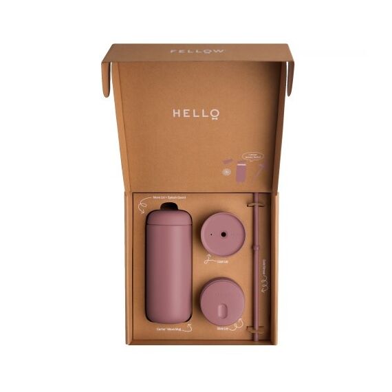 Fellow Carter Move Mug 3-in-1 Travel mug with 3 lids 473 ml Powder Pink Κουζίνα Σπίτι & Κουζίνα