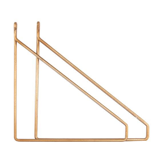 House Doctor - Apart Brackets - Set of 2 - Brass / Home and Kitchen