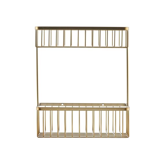 House Doctor - Double Bath Basket - 33x28 cm - Brass / Home and Kitchen