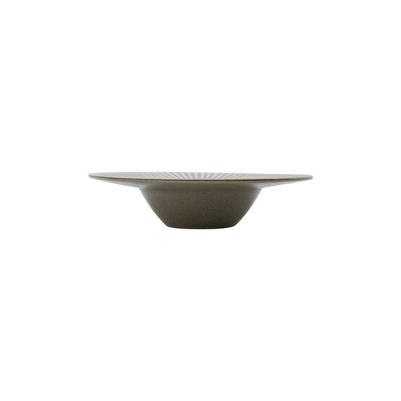 House Doctor - Pasta plate, HDPleat - Grey/Brown - h: 6 cm, dia: 26 cm / Home and Kitchen