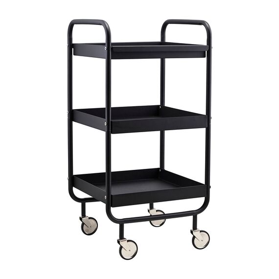 House Doctor - Roll Trolley - L42 cm, W38 cm, H85 cm - Black / Home and Kitchen