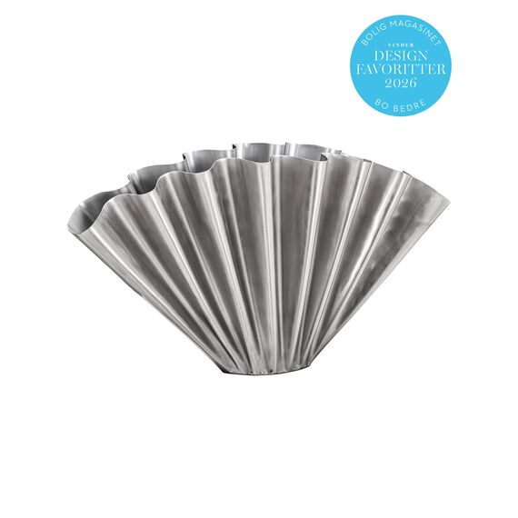House Doctor - Vase HDFlood - Brushed silver / Home and Kitchen