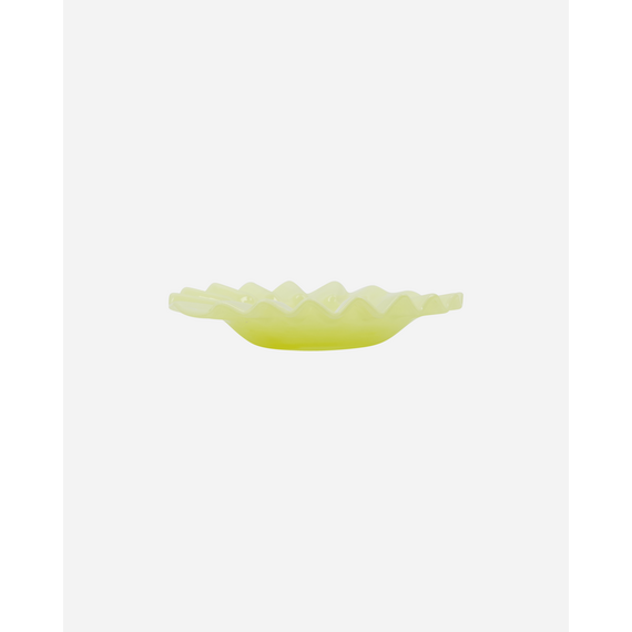 House Doctor - Wave Deco Tray - Ø18.5 cm - Yellow / Home and Kitchen