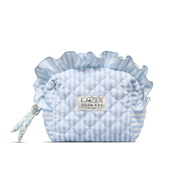 Karen - Small toiletry bag - Blue/White Stripes - Small / Beauty