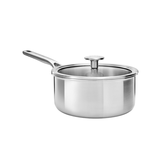 KitchenAid - Multiply Saucepan with Lid - Silver - 18cm/2.13L / Home and Kitchen