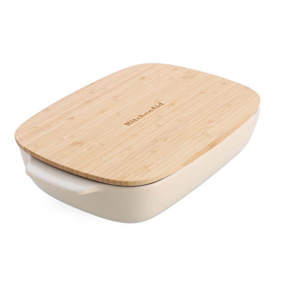 KitchenAid - Large Baker with Lid - Almond Cream / Home and Kitchen