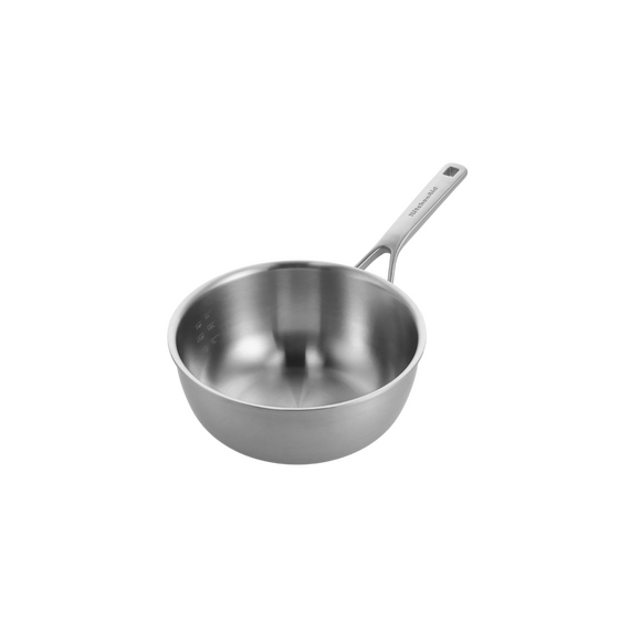 KitchenAid - Multiply Chef's Pan - Silver - 24 cm / 3.74L / Home and Kitchen