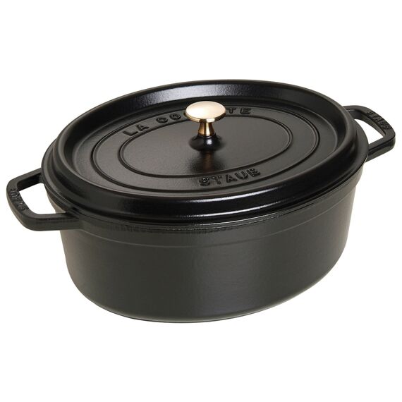 Staub - Cocotte Oval - Black - 31 cm / Home and Kitchen
