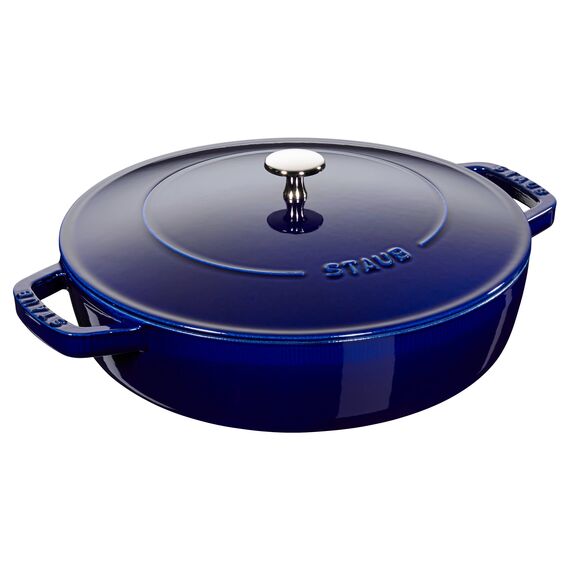 Staub - Universal Pan with Chistera Lid - Dark Blue - 24 cm / Home and Kitchen