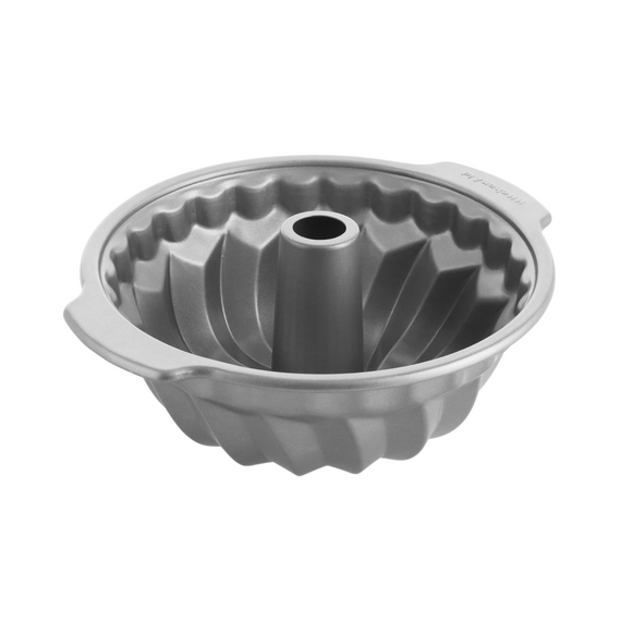 KitchenAid - Metal Bakeware Bundtpan - Silver - 24 cm / Home and Kitchen