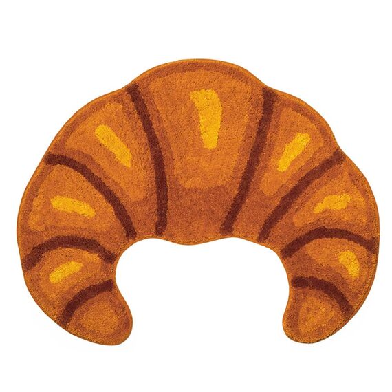 Kikkerland - Croissant Bath Rug - 25.75 x 20.25 x 0.25 / Home and Kitchen