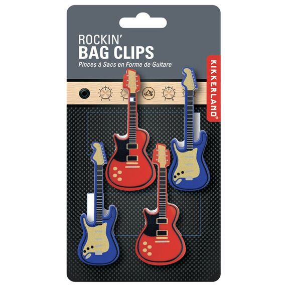 Kikkerland - Rockin' Bag Clips - 3.25 x 1.5 x 1.75 / Home and Kitchen