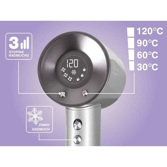 ELDOM HT280 Hair dryer, 1650 W, gray