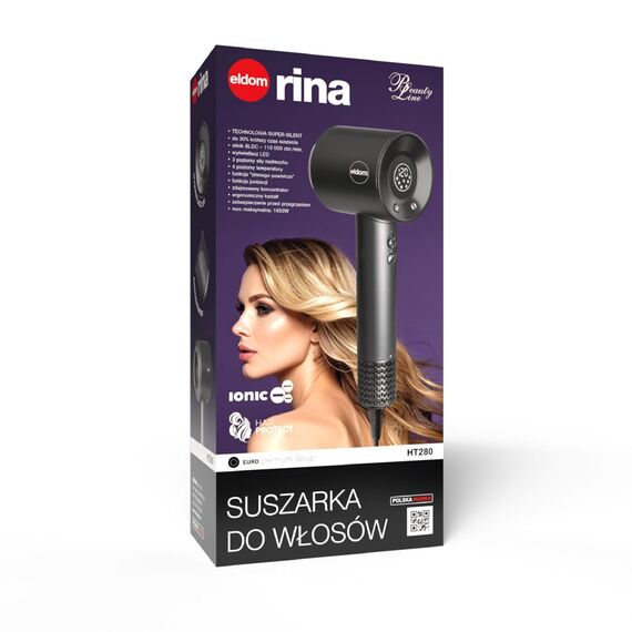 ELDOM HT280 Hair dryer, 1650 W, gray