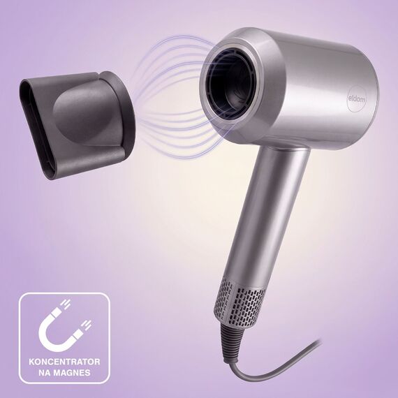 ELDOM HT280 Hair dryer, 1650 W, gray