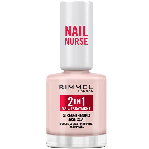 Rimmel London - Nail Nurse 2-in-1 Strength Base Coat - Clear - 12 ml / Beauty