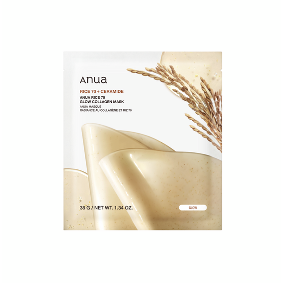 Anua - Rice 70 Glow Collagen Mask / Beauty
