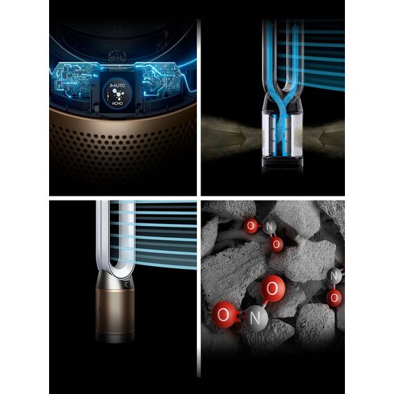 Dyson Purifier Cool PC2 De-NOx 61.5 dB 40 W Gold, White