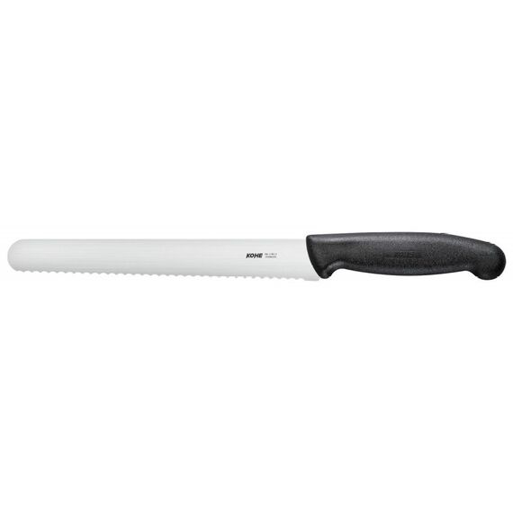 KOHE serrated knife, 211 mm, black