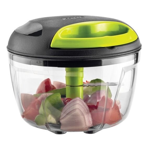 KOHE 600 ml vegetable shredder, 3 blades, green and black