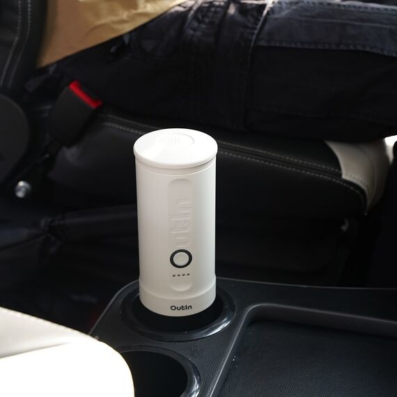 Outin OTEM-01-PW Przenośny elektryczny ekspres do kawy White