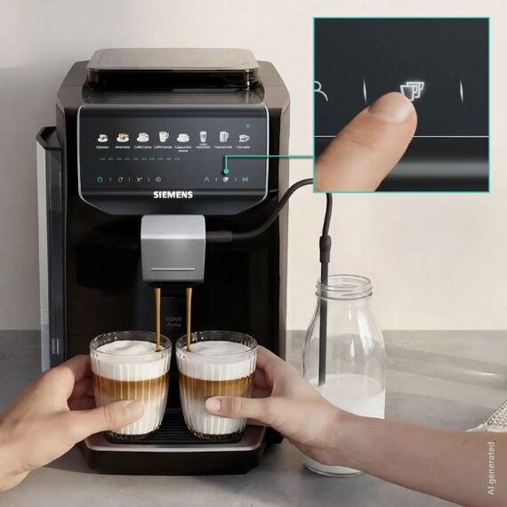 Siemens EQ500 iAroma TP553E07 15 bar espresso machine | Piano black