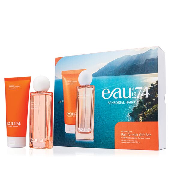 EauDe1974 - Pair for Hair Gift Set - Hydrate & Shape, Hair Perfume - Capri - 100 ml, 50 ml /