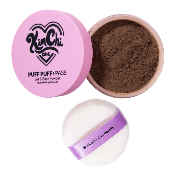 KimChi Chic Beauty - Puff Puff Pass Loose Setting Powder - Chocolate - 24g /