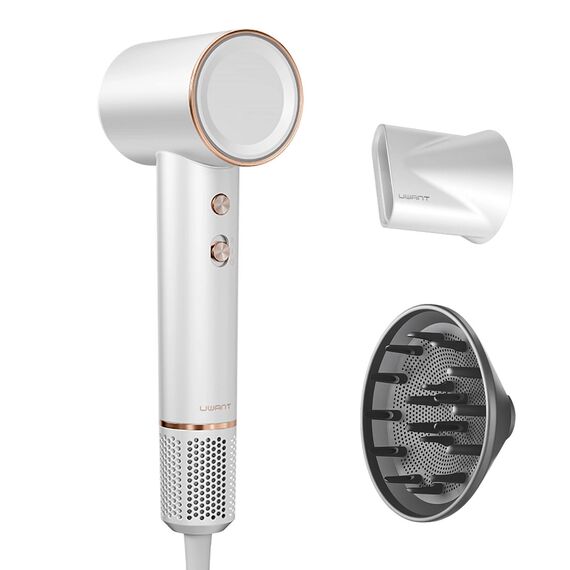 UWANT H100 Hair Dryer with Diffuser - White
