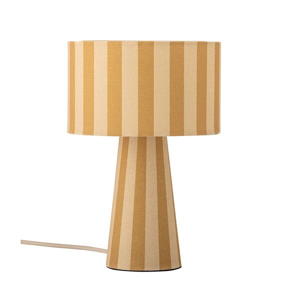 Bloomingville - Emmie Table Lamp - Yellow - Linen /