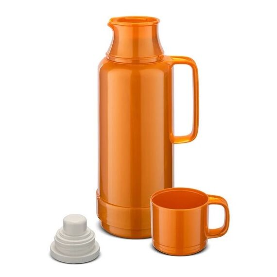 ROTPUNKT Glass thermos capacity 1.0 l, shiny fox (red)