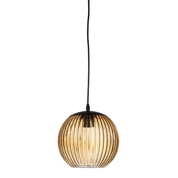 Bloomingville - Sybia Pendant Lamp - Brown - Glass /