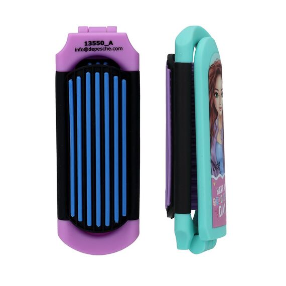 Topmodel - Folding Hairbrush with Mirror - Compact /