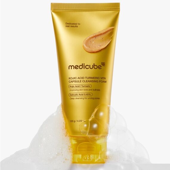 Medicube - Kojic Acid Turmeric Vita Capsule Cleansing Foam - 120g /