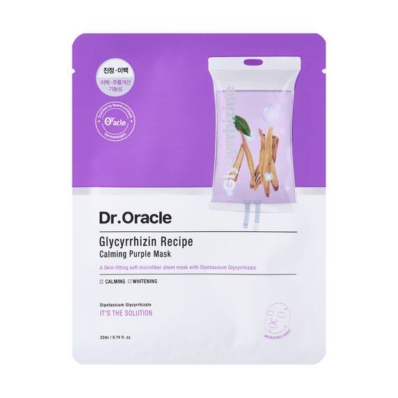Dr. oracle - Glycyrrhizine Recipe Calming Purple Mask - Purple - 10 sheet masks /