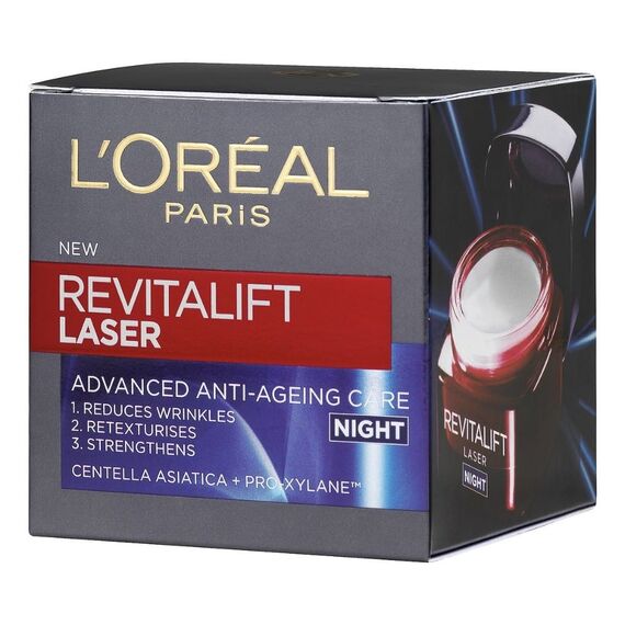 L'Oréal - Revitalift Laser Advanced Anti-Ageing Care Night Cream 50 ml / Beauty Face Face Care