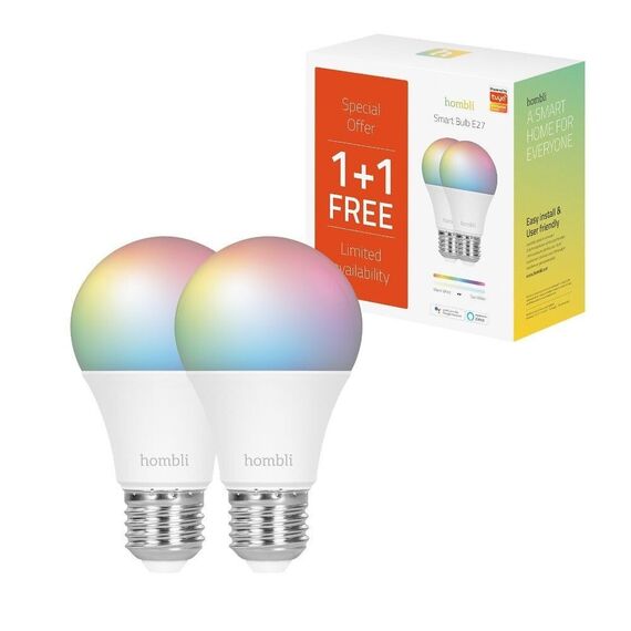 Hombli -  E27 Smart Bulb -  Color And Tunable White - Promo Pack / Home and Kitchen Lightning Home & Kitchen
