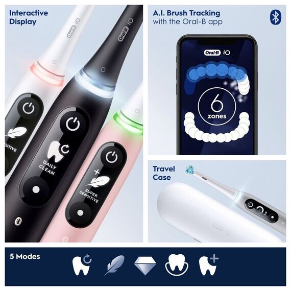 Oral-B - iO6S Black Lava / Health and Personal Care Oral Care Personal Care