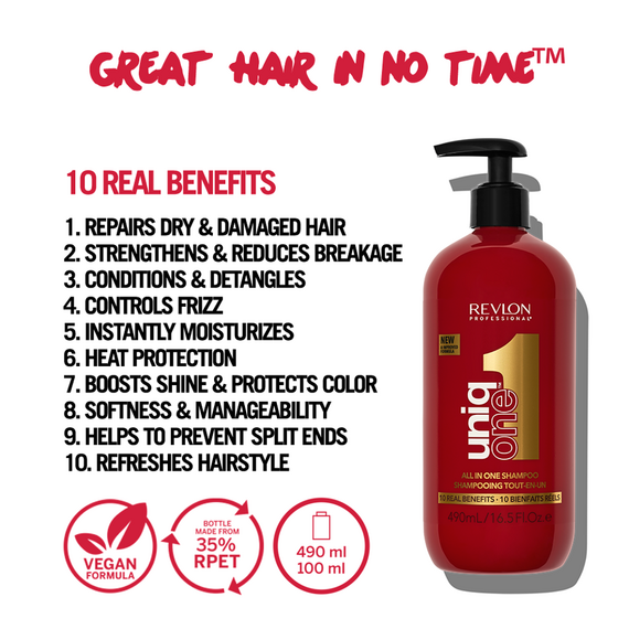 Uniq One - All in One Shampoo 490 ml / Beauty Γυναικεία Σαμπουάν Περιποίηση Μαλλιών
