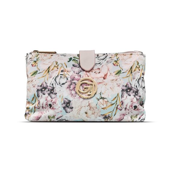 Gillian Jones - THE WEEKENDER Makeup purse - Rose flowerprint / Beauty Accessories Woman Care